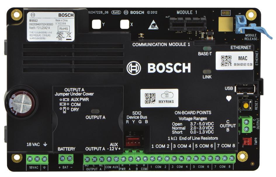 Intrsion Alarm Systems B4512 Control Panels B4512 Control Panels www.boschsecrity.