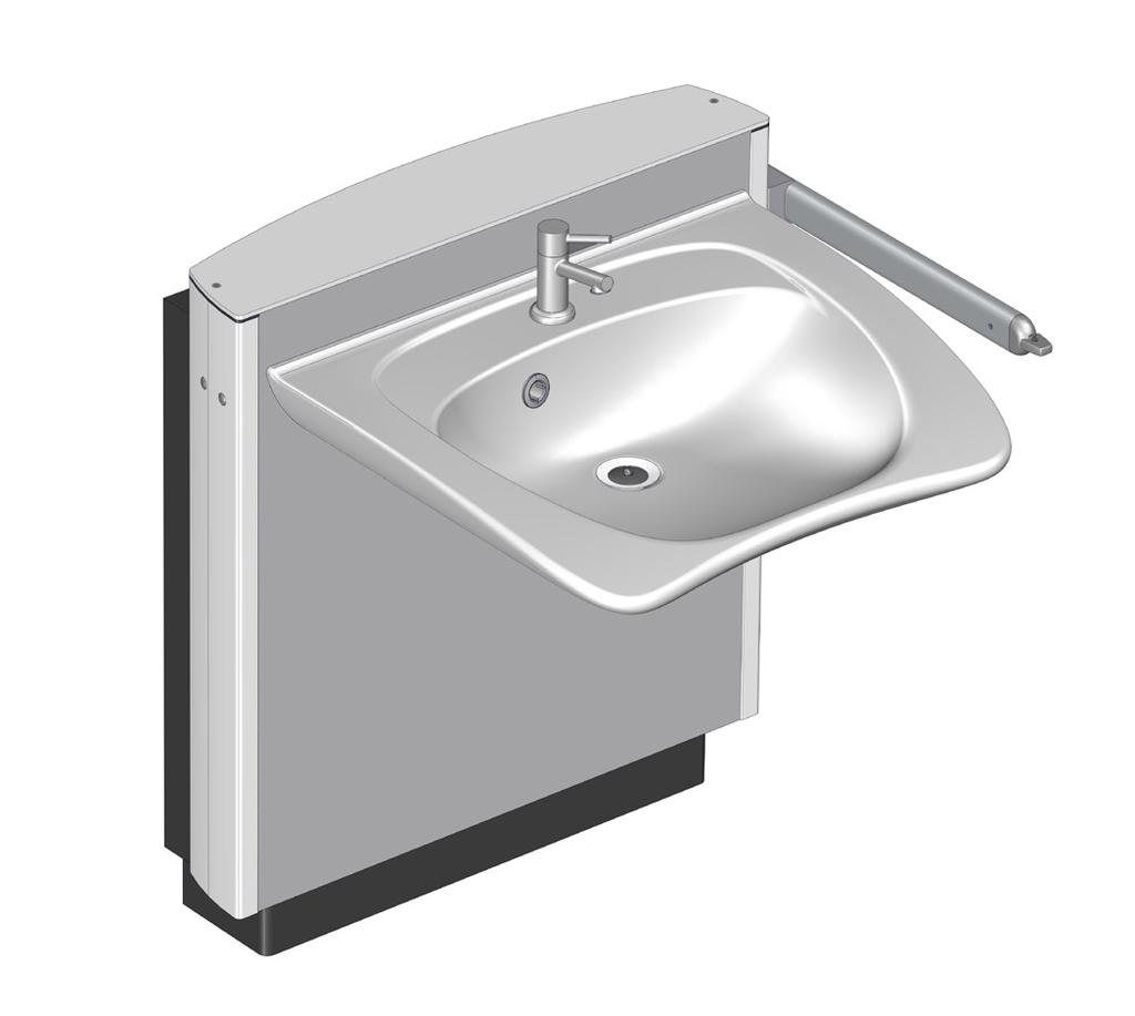 Safety stop function The wash basin lifter is equipped with a safety stop function.