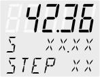 The started program After the start the program will indicate the currently calculated setpoint in line 2 S XX.