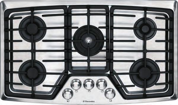 Wall Ovens Gas Drop-In Cooktops EW36GC55G S, EW36GC55G W, EW36GC55G B Warmer Drawers Min-2-Max Burner Designed with a dual-flame sealed burner, this cooktop offers the widest range of BTU