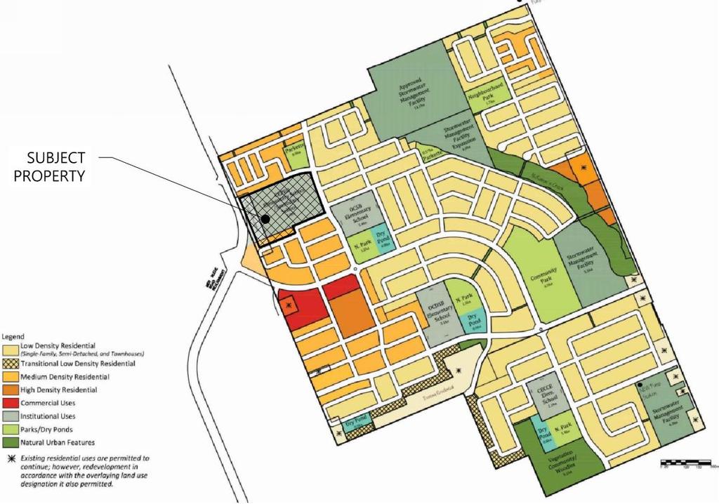 In addition, the Mer Bleue Expansion Area Community Design Plan includes a Demonstration Plan which designates the subject property as Institutional as shown on Figure 7.