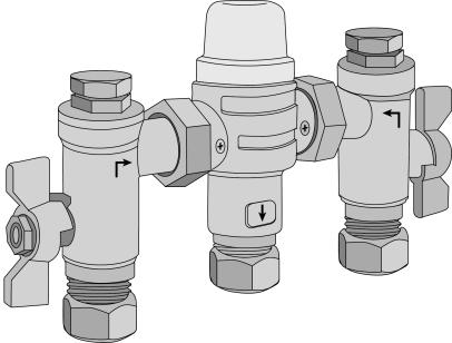 Example of a Tempering Valve You can choose the number and location of tempering valves to control whether hot water is lowered only for the bathroom, or in the kitchen and laundry as well.