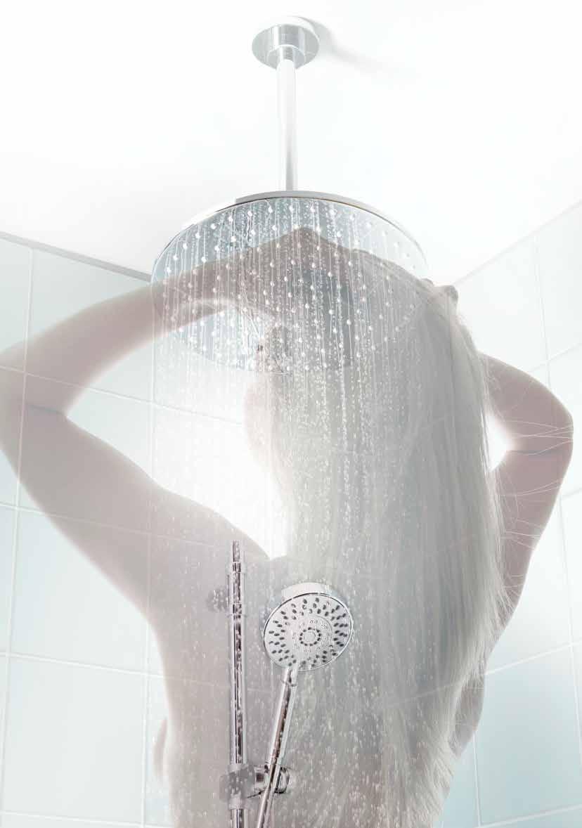 Rise Showers made with you in mind There are times when showering and bathing