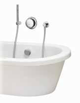 And if your hot water runs out, Bath will simply stop. For longer soaks, a top up button will restore your bath s temperature.