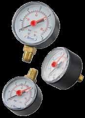 FLOW CONTROL Pressure Reducing Valves Pressure Gauge Wide selection to suit all applications Both PSI and BAR registered 40mm dial up to 10.0 bar ¼" MBSP back inlet GAGE250017 50mm dial up to 4.