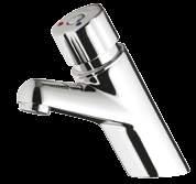 the button is released to prevent vandalism 15 second timed flow rate as per BS EN 816 Saves up to 60% of water consumption when compared to conventional taps 606S Basin Tap ½" MBSP