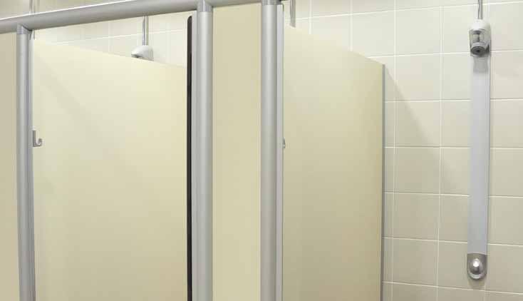 WASHROOM SYSTEMS Shower Panels Presto Technology DL400 SE Slimline Timeflow Shower Panels Low Profile shower, fits tight to the wall and does not encroach into showering area Easy touch control to