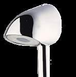 WASHROOM SYSTEMS Exposed & Concealed Showerheads Presto Technology 600 Series Fixed Showerheads Low profile smooth surfaces are easily cleaned, reducing