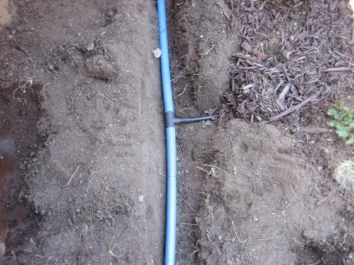 burying tubing to include in O&M manual Bury tubing Caulk holes inside