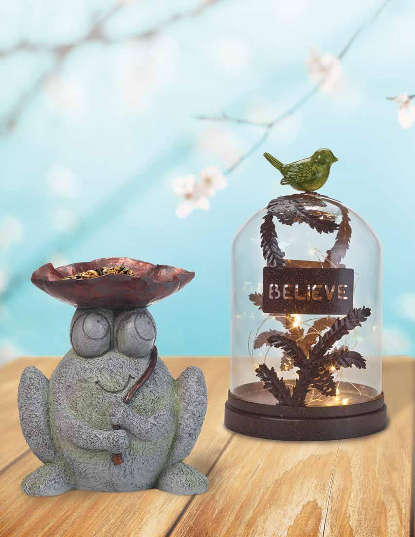 Inspired Gifts for Indoors or Out NEW Frog Bird Bath/Feeder Height: 9"