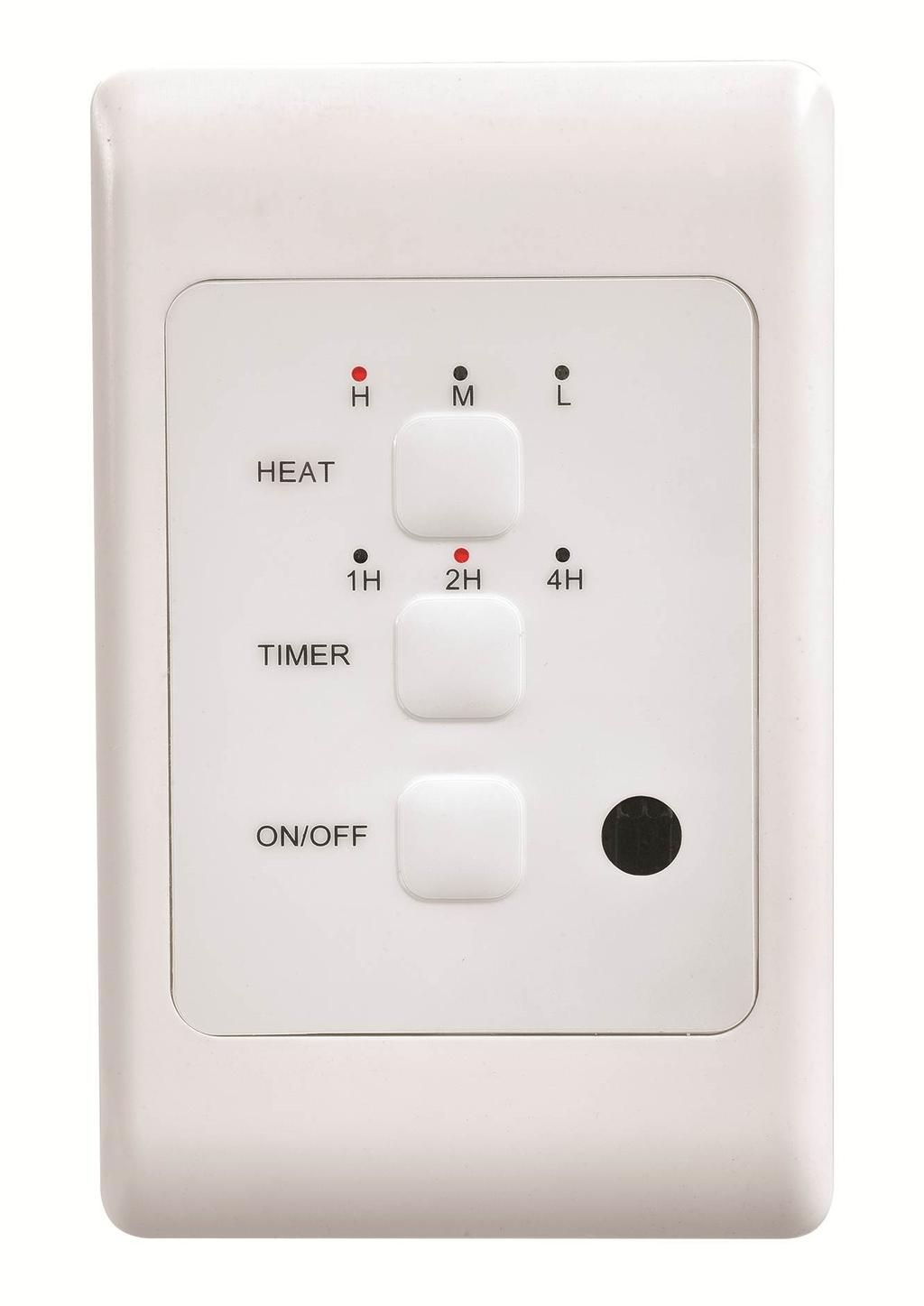HEATSTRIP Wall Controller with Remote The HEATSTRIP Indoor can be controlled via a simple on/off wall mounted switch, however it is recommended to use a controller with a variable heat modulator and