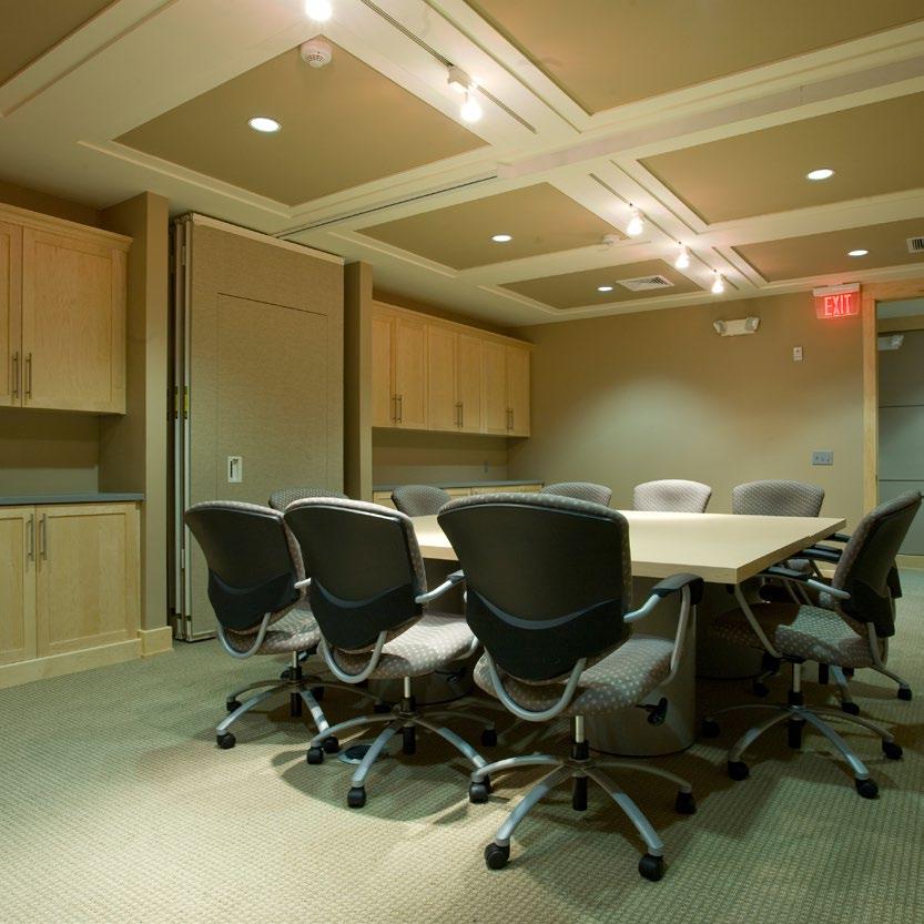 adaptable Executive Suites New Construction A shared conference room is appointed with