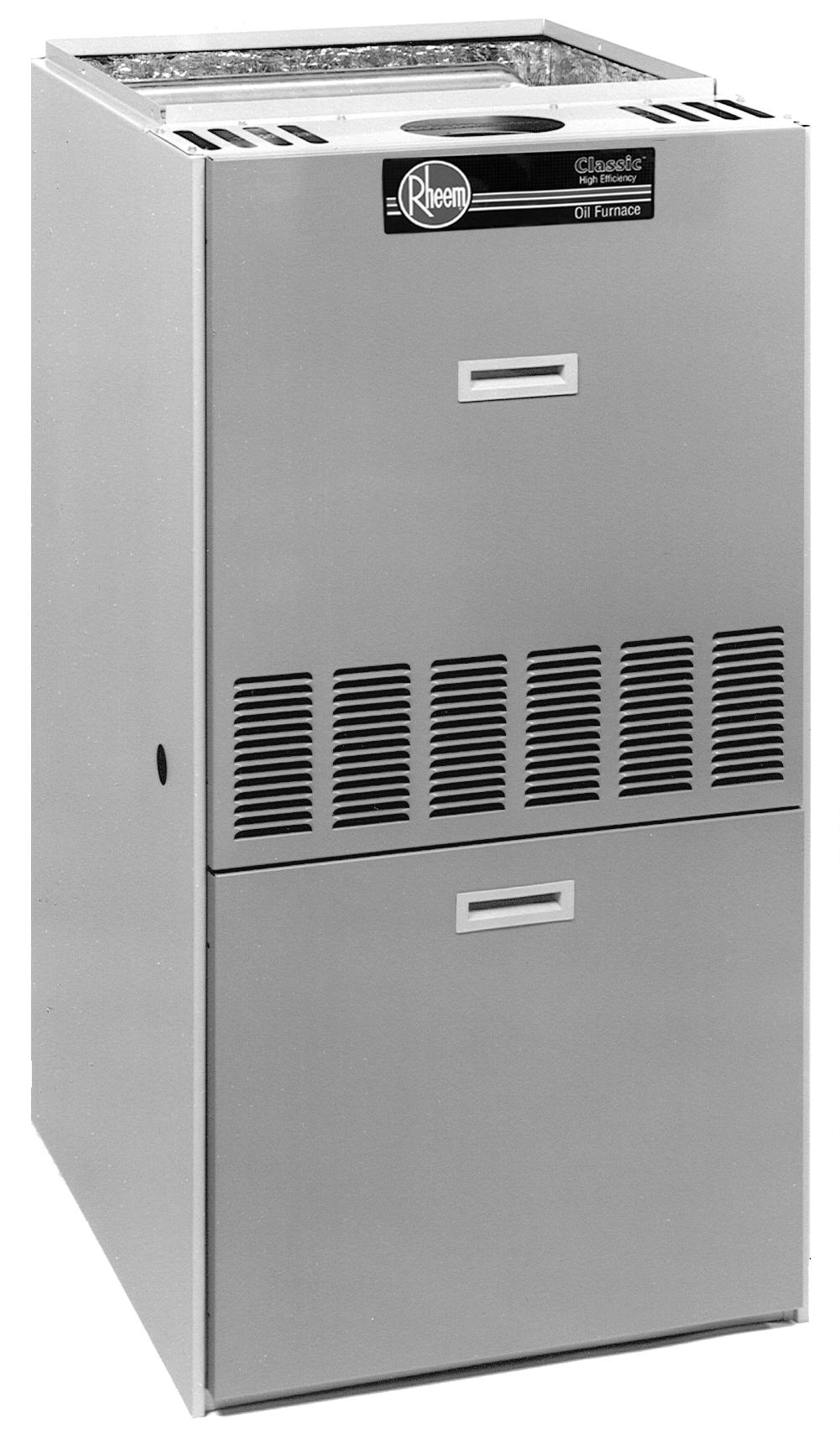 FORM NO. O11-612 REV. 2 Supersedes Form No. O11-612 Rev. 1 OIL FURNACES ROBF- SERIES Heating Capacities 56,000 to 151,200 BTU/HR [16.41 to 44.