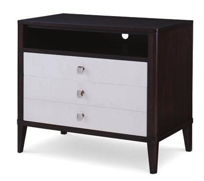 frame Beech solids and Walnut veneers ARIA NIGHTSTAND C6C-225 Stocked Combo Finish Available ONLY as shown above in Brownstone Case & Oxford White