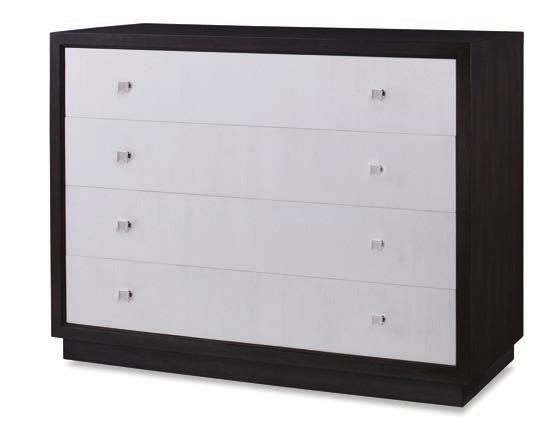75 Six soft-close drawers with Polished Nickel finish hardware Beech solids and Walnut veneers ARIA DRAWER CHEST C6C-203 Stocked Combo