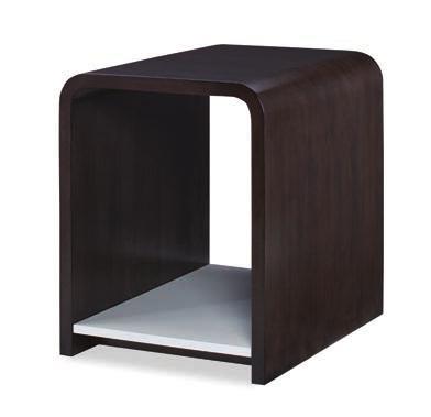 OCCASIONAL TABLES ARIA CHAIRSIDE TABLE C6C-623 Stocked Combo Finish Available ONLY as shown above in Brownstone