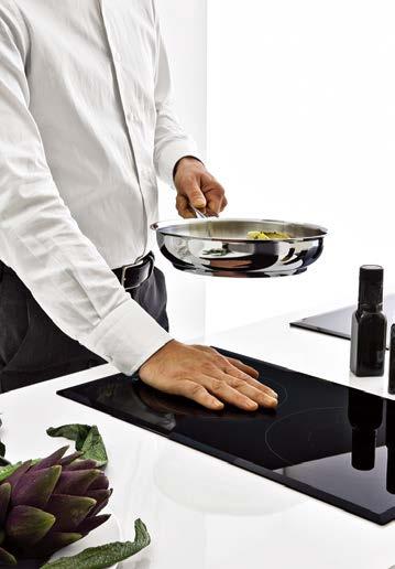 INDUCTION COOKING & WARMING Induction is safe, exhaust-free and flame-free cooking.