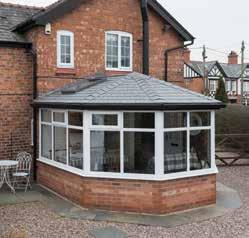 * Swap your polycarbonate or glass roof for a custom-made tiled roof to achieve a warmer space