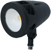 LED Bullet Flood Features: Available in two (2) wattages: 44w and 75w (replace 100w and 150w HID fixtures Tempered glass