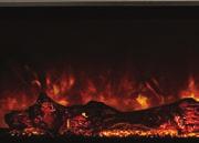 LANDSCAPE FULLVIEW Built-in flush mount FEATURES Realistic Natural Flame Appearance Glowing Coal Ember Bed (Standard) Colour Changing Orange to Blue Flame for Year Around Use Full Flame Viewing Area