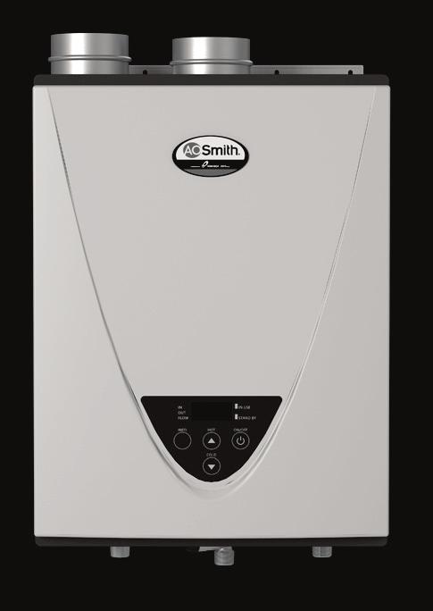 A. O. Smith powered by Takagi Tankless High-efficiency condensing models C US Flow Rate Guide Temperature Rise vs. Gallons per minute Features ENERGY STAR qualified 0.