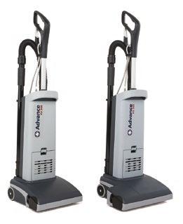 Operator fatigue is minimized with the CarpeTriever vacuum since the need for back and forth movement is eliminated. VU500 Series 12 & 15 inch Single-motor Upright Carpet Vacuums 11.5 or 14.