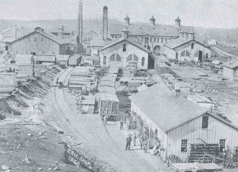 HISTORY OF KENT View of the original Franklin Mills (Kent) in 1850. Courtesy of Kent Historical Society. View of the Railroad Shops in Kent at 1868. Courtesy of John Carson, Images of America.