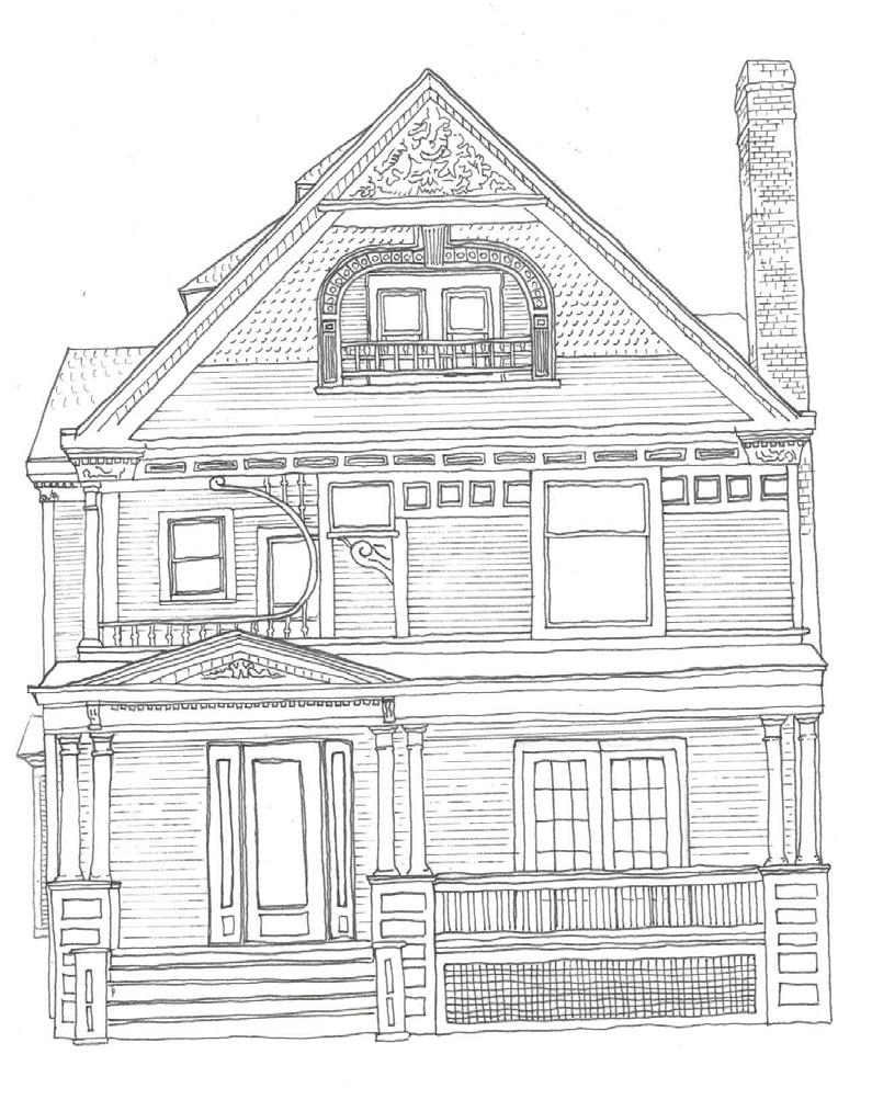 QUEEN ANNE STYLE (1880-1905) Steeply pitched roof Roof cresting Rich decoration Pendants and finials Three-dimensional wall Palladian windows Dominant front gable Patterned shingles Cutaway bay