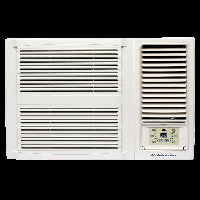 Window/Wall Reverse Cycle Air Conditioner with remote control, auto swing, modern grille, timer, sleep mode, blue shield