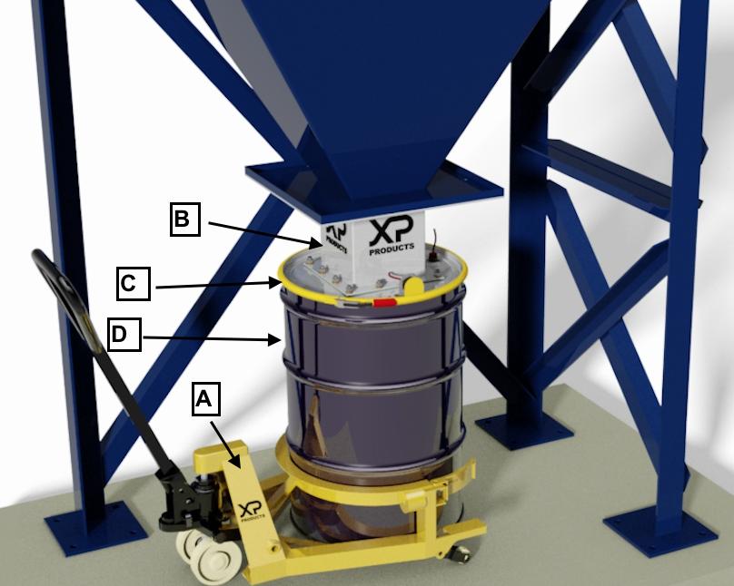 Equipment Description A. HYDRAULIC DRUM TRUCK/LIFTER: Drum truck designed for use with 55-gallon steel drums with a lifting capacity of 800 lbs.