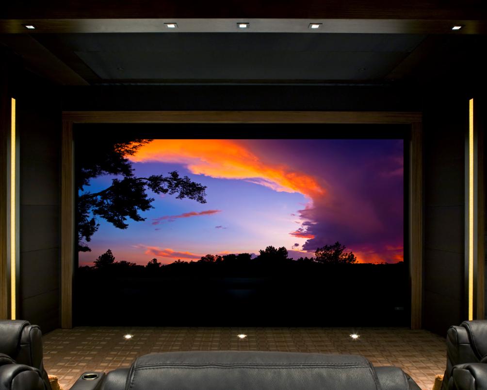ELITE HOME CINEMA IN THE MAKING The building of a highly specialised room-within-a-room home cinema environment not only stretches CI s hide and simplify skill repertoire, it demands the collective