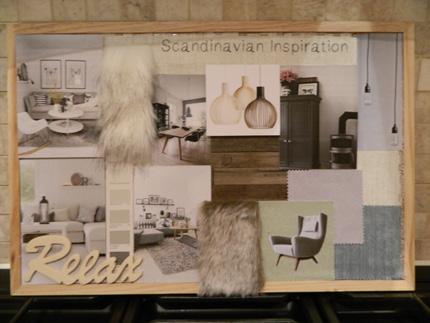 Domestic Interior Cheyne Close This mood board was created to visually describe to the clients the style in which their living space would be inspired by.