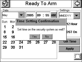 SECTION 4: Initial Setup 13. On the "Time and Date" screen, press the Minutes that is being displayed. A minutes screen is displayed with the instructions to Enter 2 digits for the minutes. 14.