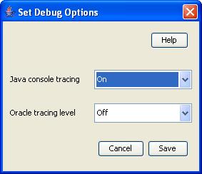 Chapter 11 Set Debug Options, Continued Procedure Follow these steps to set up tracing options. Step Action 1 Open the Set Debug Options screen. Result: You see the Set Debug Options screen.