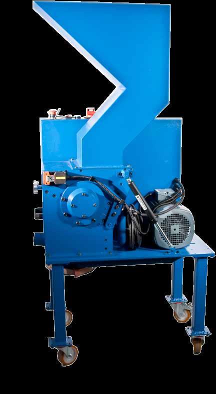 Benefits and applications Accoustic Noise Reduction: Infeed hopper made from Bondal.