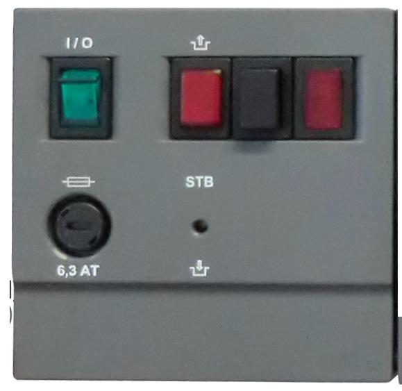 control box lights up, when heating circuit is active lights up, when hot fresh water is active lights up, when electrical heating is active electrical heating on/off lights up, when burner demand is