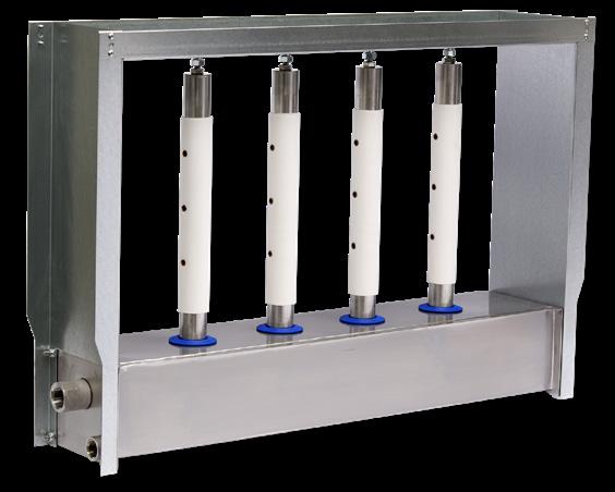 distance Model LH: Horizontal tubes Short non-wetting distance, compared to single dispersion tube