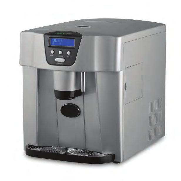 DESCRIPTION 1 1 - Viewing Window 2 - Front Cover 3 - LCD Display 2 3 12 4 - Control Panel 5 - Ice Cube Dispenser Shoot 6 - Ice Cube Dispenser Puncher 7 - Water Drip Tray 8 - Water Outlet 9 - Fan