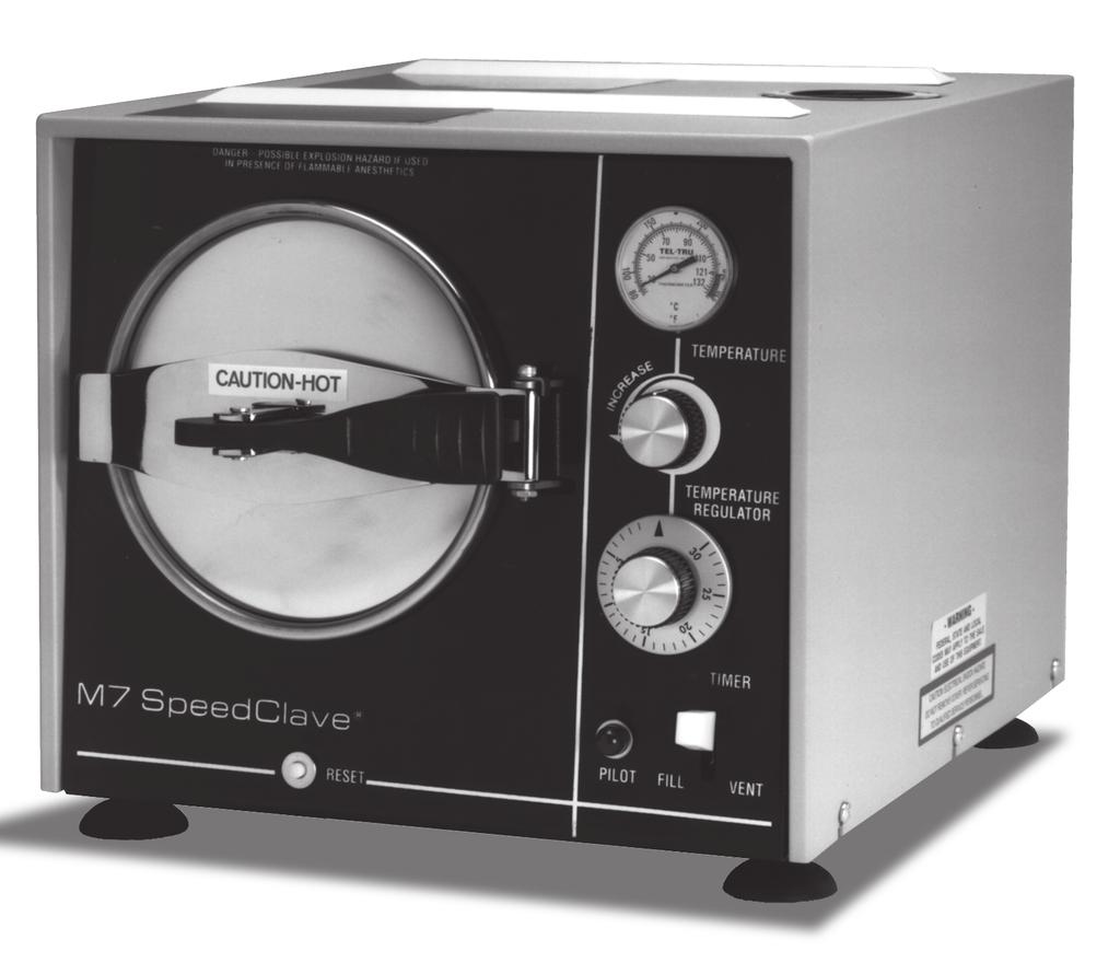 M7-00 thru -00 Service and Parts Manual Self-Contained Steam Sterilizer Serial Number Prefixes: RB, CR, CP, CS, FM, FN -00 M7 thru -00 NO LONGER IN