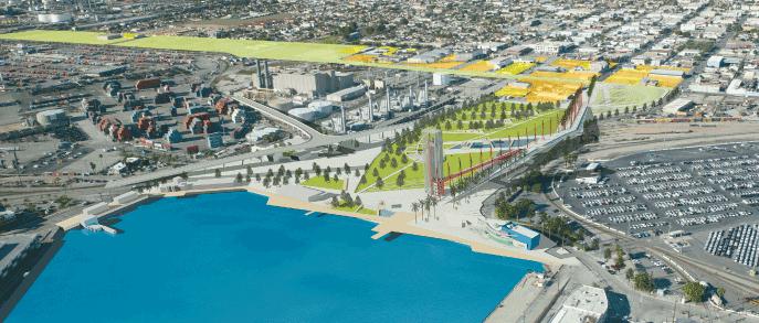At the Port of Los Angeles Los Angeles Harbor Commission Approves a New Wilmington Waterfront In June, the Los Angeles Harbor Commission approved the Wilmington Waterfront Development Project.