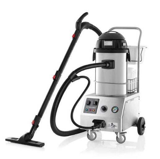 The flex is a multi-use cleaning unit offering steam, steam extraction and wet-dry vacuum capabilities.