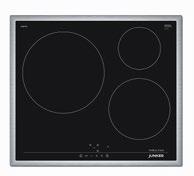 2 kw 1 cooking zone Ø 17.0/26.5 cm with connectible extended cooking zone 1.8/2.6 kw 1 dual-circuit cooking zone Ø 18/23 cm, 1.5 kw/2.