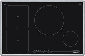 26 HOTPLATES 80 Touch Control Residual heat Indicator Combi Induction JI 38LT55 Stand-alone induction hotplate with combined induction, glass ceramic DESIGN FEATURES With stainless steel frame and