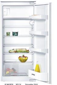 interior Fully automatic defrosting in the refrigerator 5 (6) shelves made of safety glass, 4 (5) of which are height-adjustable 4 continuous door racks Transparent vegetable tray with corrugated