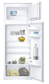 cut-safe: 17 h Removable, height-adjustable shelf in freezer compartment Bottom: Low-maintenance, bright interior Fully automatic defrosting in the refrigerator 4 shelves made of safety glass, 3 of