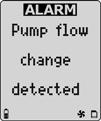 Quick Reference Guide Alarm Display Alarm Display Confidence Beep: One beep, one flash, and one vibrate every 10 seconds Pump Alarm: Screen flashes: - Pump flow change detected - Check for blocked