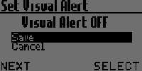Alert Setup (TX6351 only) The integral GENERAL and HIGH visual alarms can be set to