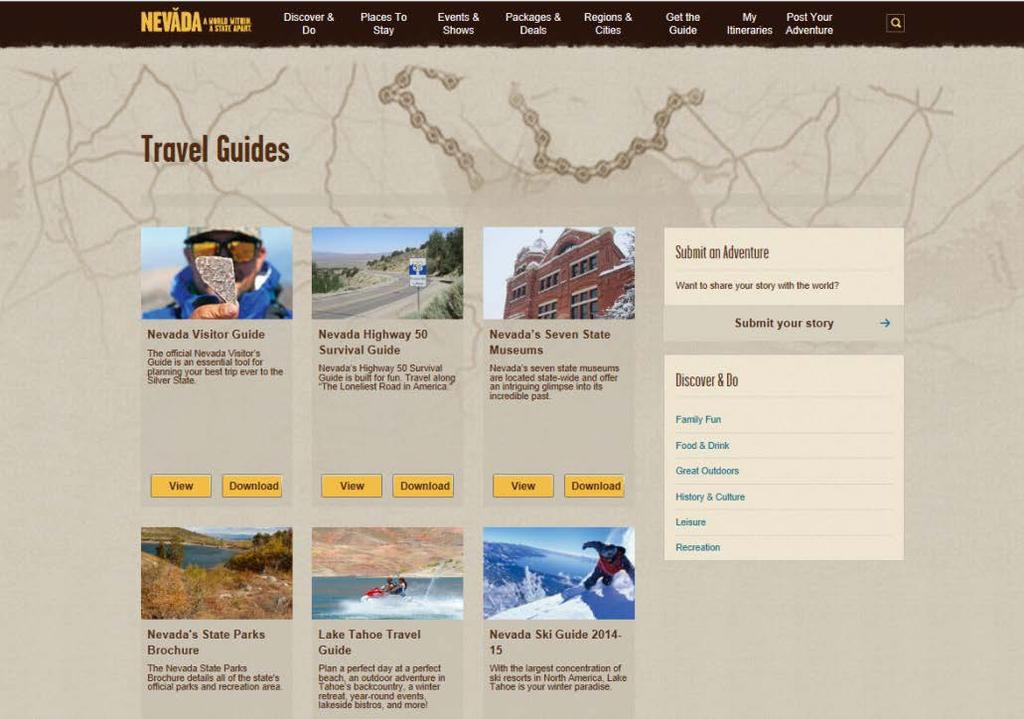 MOUNT ROSE BYWAY RECOMMENDATIONS PROMOTE TOURISM Utilize Technology to Provide Information