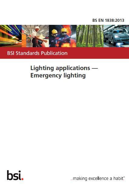Emergency lighting BS 5266-1:2016