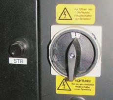 run 2 MAIN SWITCH (switches off the power supply) Before carrying out work on/in the boiler: Tap Boiler off Automatic mode is switched off Control system follows the boiler shut-down procedure Switch